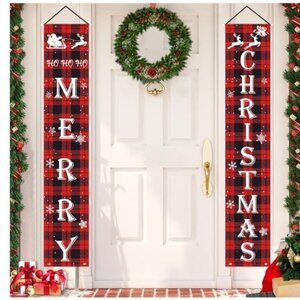 MERRY CHRISTMAS outdoor banners